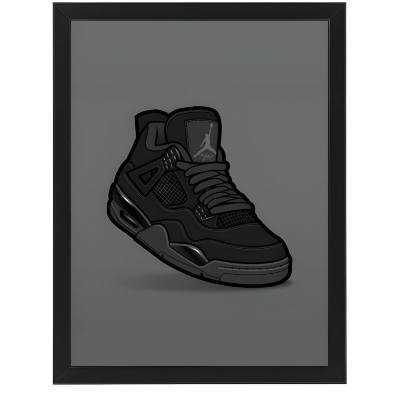 Plakat Air Jordan 4 Black Cat