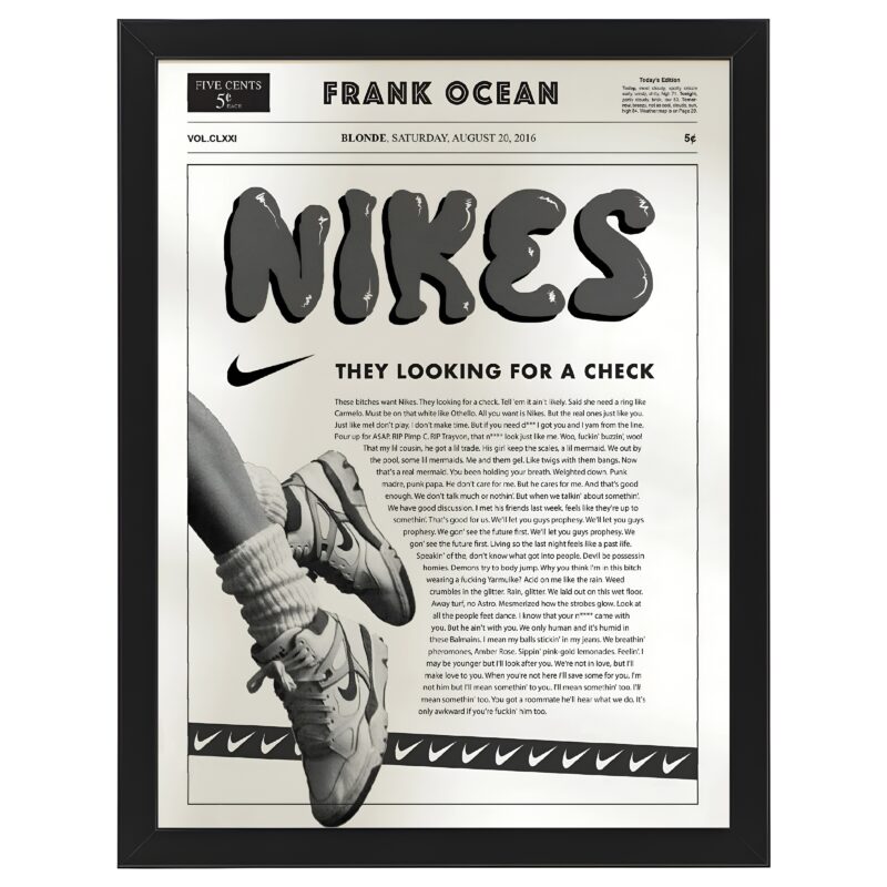 Plakat Nikes Frank Ocean